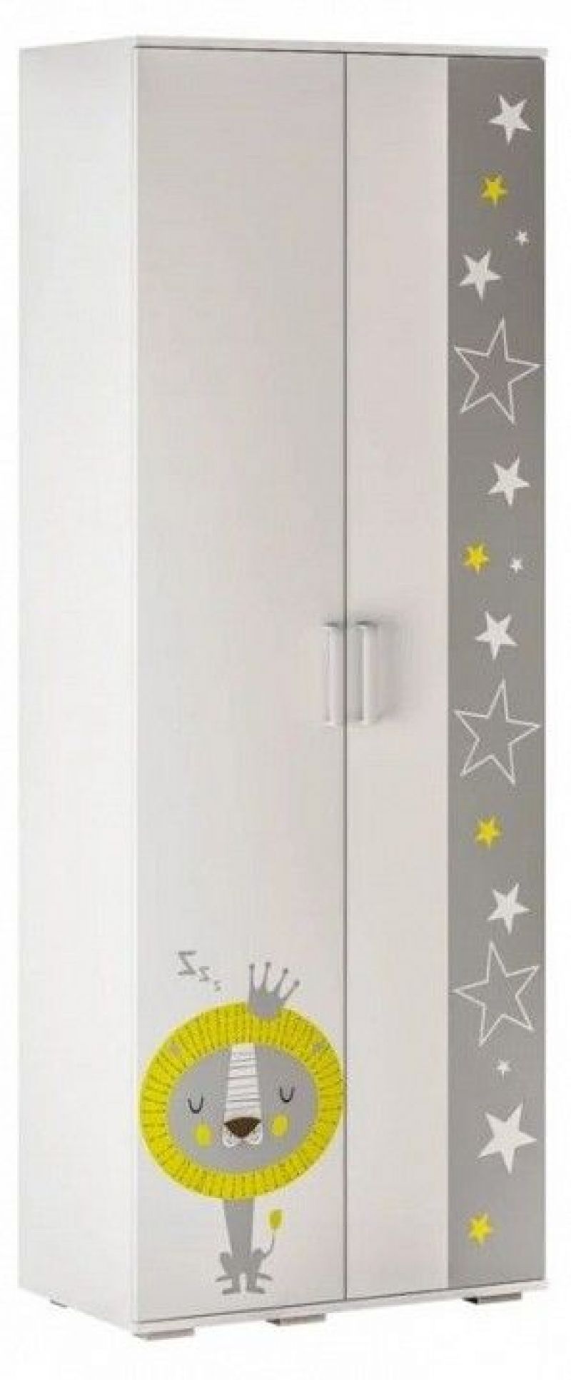 Трио шкаф для одежды ШК-09 белый/ звездное детство БТС